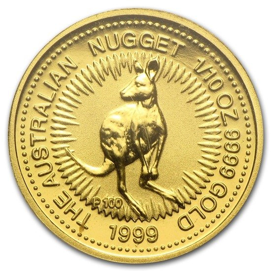 Australijski Kangur 1/10 uncji Złota 1999