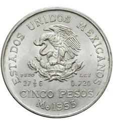 MEKSYK 5 PESOS 1951-1954