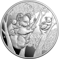 Australia: Koala 1 uncja Srebra 2026 Proof High Relief