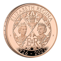 Her Majesty Queen Elizabeth II £5 Złoto 2022 Proof