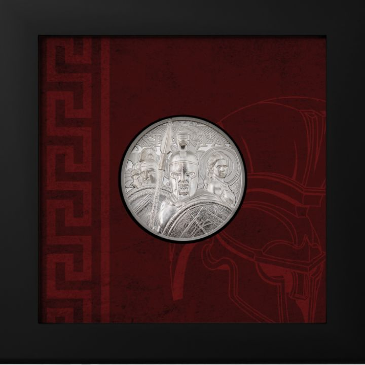 Cook Islands: Sparta 1 uncja Srebra 2023 Proof Ultra High Relief