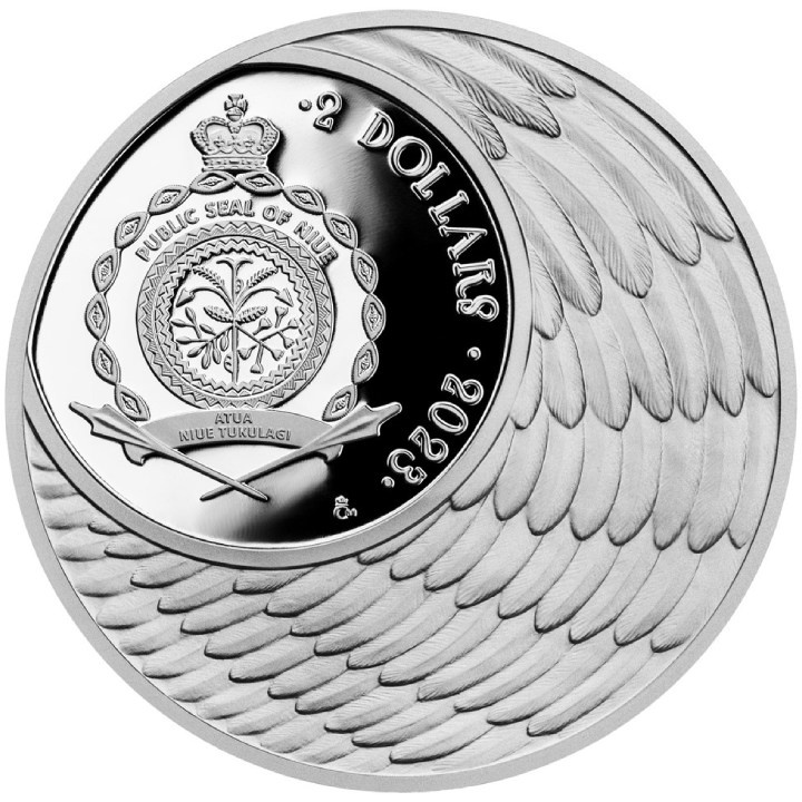 Niue: Crystal Coin - Angel $2 Srebro 2023 Proof