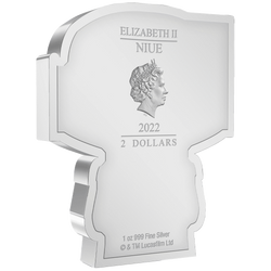 Niue: Star Wars - Boba Fett Chibi Coin kolorowany 1 uncja Srebra 2022 Proof