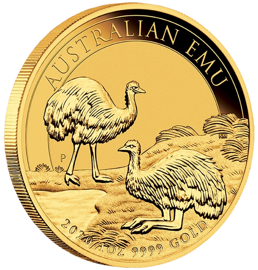 Australijski Emu 1 uncja Złota 2020