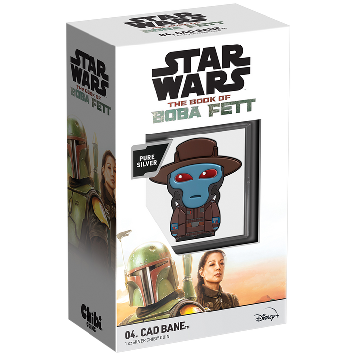 Niue: Star Wars - Cad Bane Chibi Coin kolorowany 1 uncja Srebra 2022 Proof