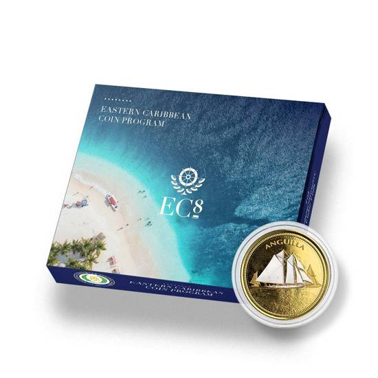 Anguilla: Regaty żeglarskie kolorowane 1 uncja Złota 2021
