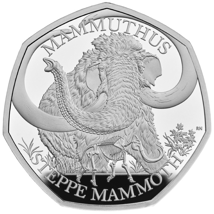 Tales of the Earth - Steppe Mammoth 50p Srebro 2024 Proof