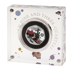 Harry Potter: Hogwarts Express kolorowany 50p Srebro 2022 Proof 