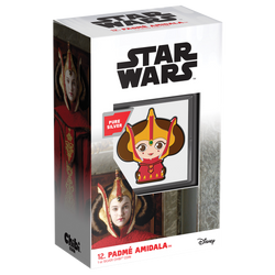 Niue: Star Wars - Padmé Amidala Chibi Coin kolorowany 1 uncja Srebra 2022 Proof
