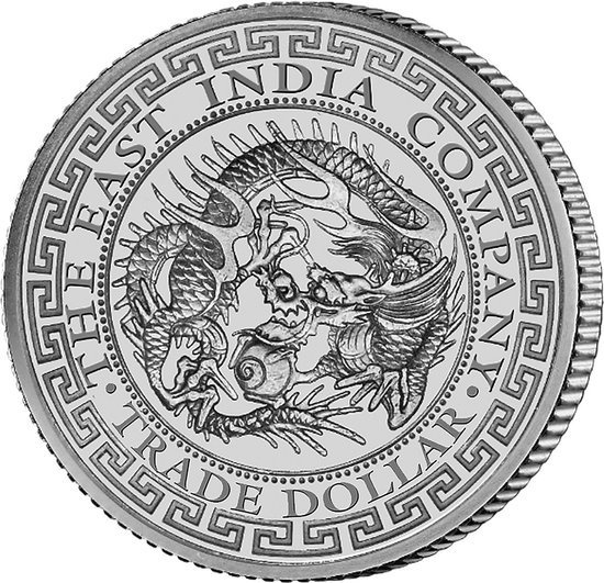 Święta Helena: Trade Dollar 1 uncja Srebra 2020 (Dragon)