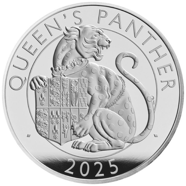 The Royal Tudor Beasts: The Queen's Panther 1 uncja Srebra 2025 Proof