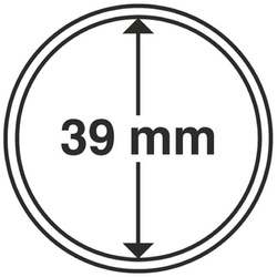 Leuchtturm - Plastikowy kapsel na monetę 39 mm 100 sztuk