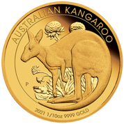 Australijski Kangur 1/10 uncji Złota 2021 Proof