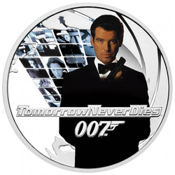 Tuvalu: Tomorrow Never Dies kolorowany 1/2 uncji Srebra 2022 Proof