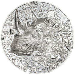 Cook Islands: Silver Burst – Rhino 3 uncje Srebra 2025 Proof