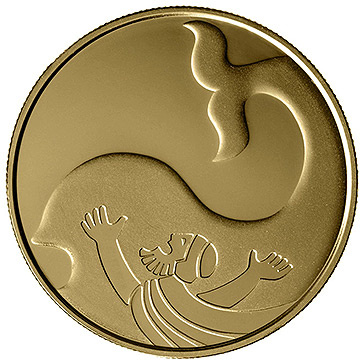 Jonah in the Whale 10 NIS Złoto 2010 Proof 