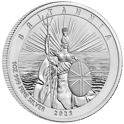 Zestaw 4 monet Britannia Srebro 2025 Reverse Frosted