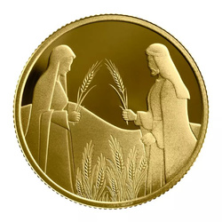 Ruth in Boaz's Field 10 NIS Złoto 2020 Proof 