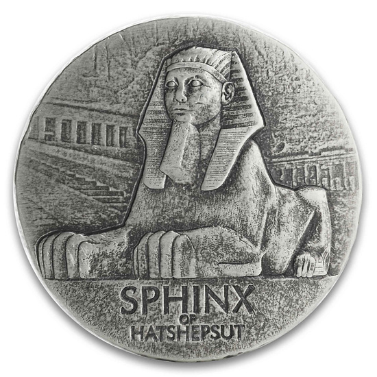 Czad: ERS Sphinx 5 uncji Srebra 2019 Antiqued Coin