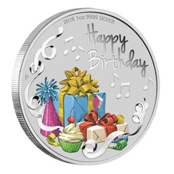 Moneta okolicznościowa. Urodziny 1 uncja Srebra 2018