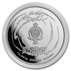 Zestaw 2 monet Niue: Yu-Gi-Oh! Joey, Red-Eyes Dragon kolorowany - 25. rocznica 2 x 1 uncja Srebra 2022 