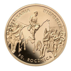 90. rocznica odzyskania niepodległości 200 zł 2008 Proof
