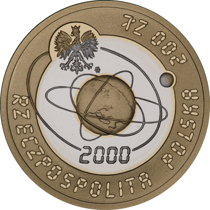 Rok 2000 – Przełom Tysiącleci 200 zł Złoto 2000 Proof