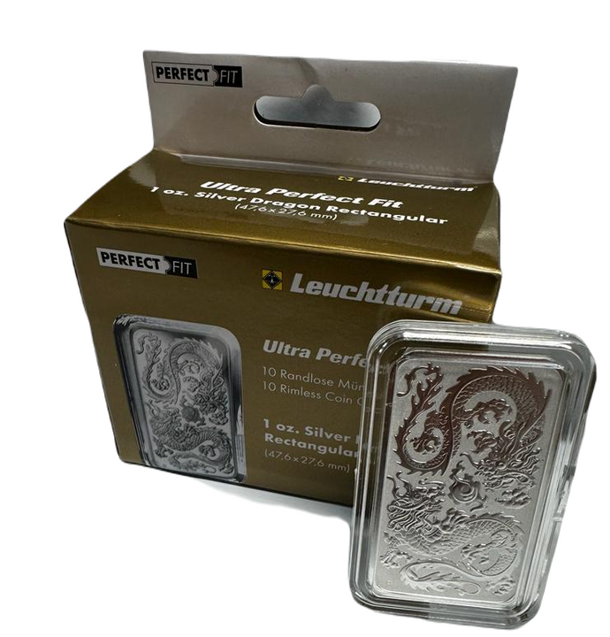 Leuchtturm - Plastikowy kapsel Sztabko Moneta Dragon Ultra Perfect Fit 10 sztuk