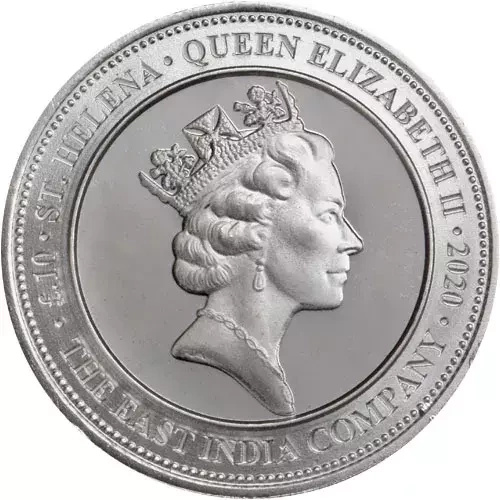 Święta Helena: Spade Guinea 1/10 uncji Srebra 2020