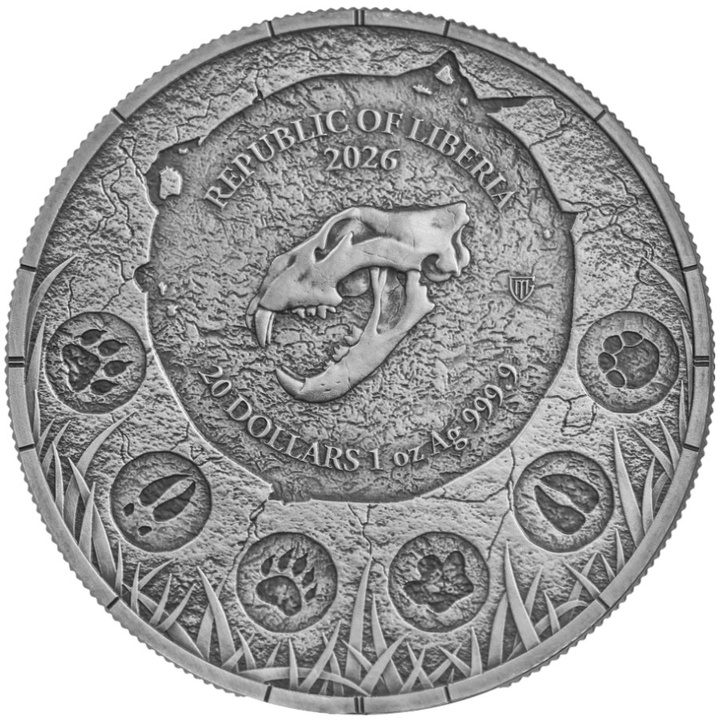Germania Mint: Megafauna - Lew Jaskiniowy Oblivion 1 uncja Srebra 2026