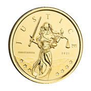 Gibraltar: Lady Justice 1 uncja Złota 2021