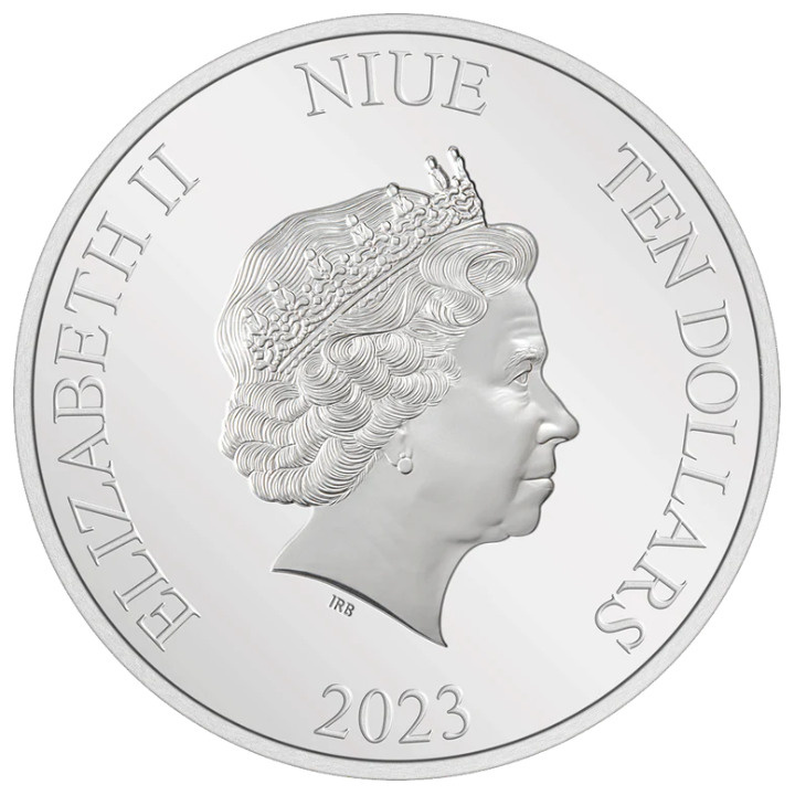 Niue: DC Villains - The Joker kolorowany 3 uncje Srebra 2023 Proof