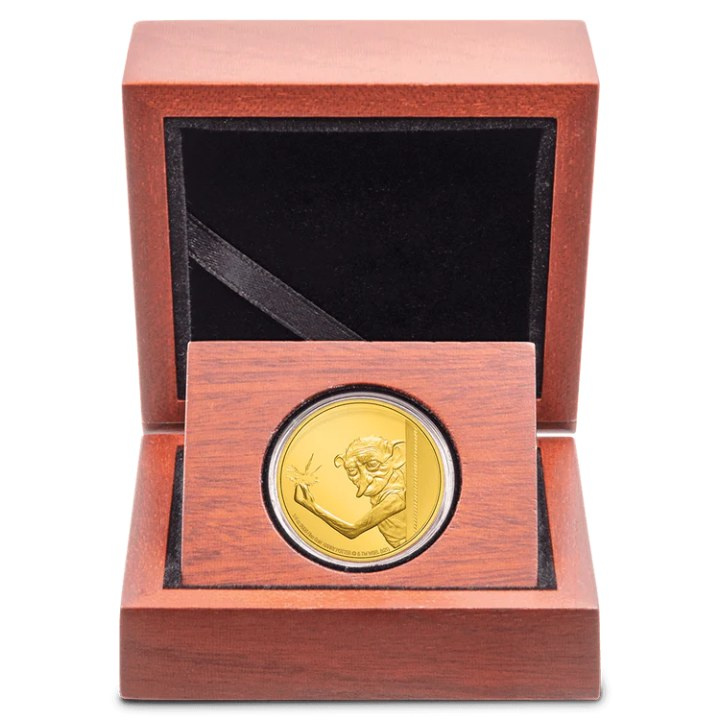 Niue: Harry Potter Classic - Dobby the House Elf 1/4 uncji Złota 2021 Proof