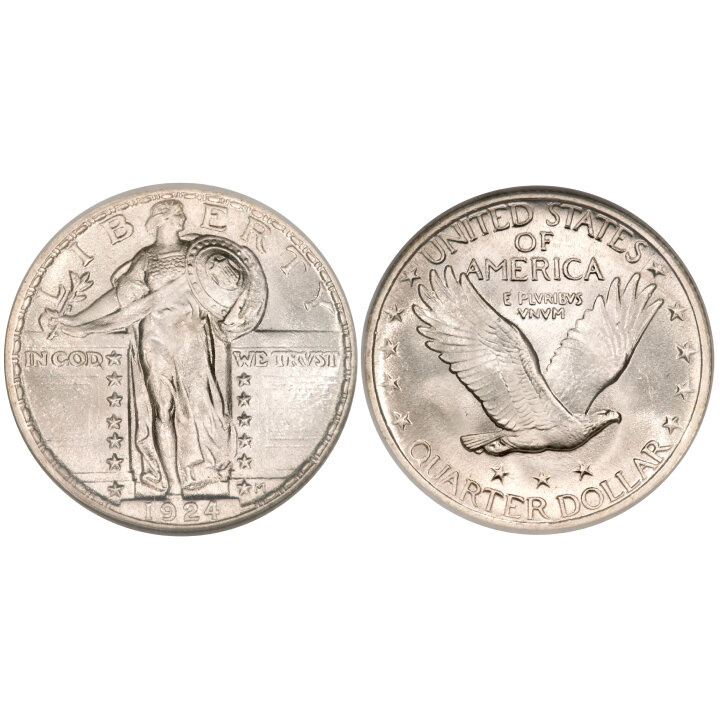 USA: 25 Centów - Quarter Dollar (0,25 USD) Srebro Różne Roczniki (próba Ag.900) Obiegowy