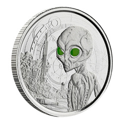 Zestaw Ghana Alien 4 x 1/2 uncji Srebra 2021
