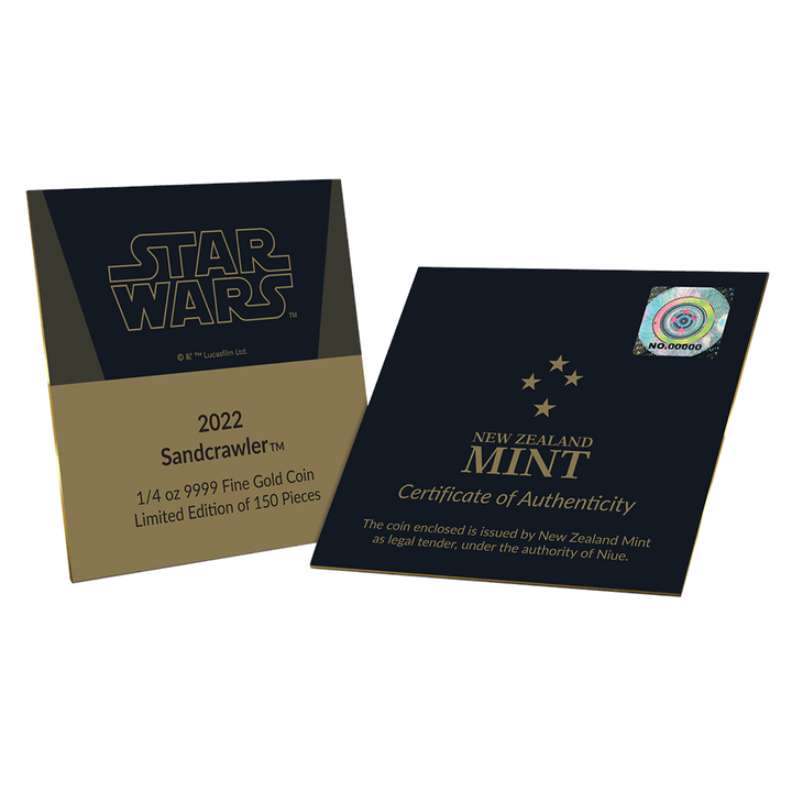 Niue: Star Wars - Sandcrawler 1/4 uncji Złota 2022 Proof