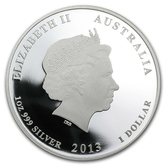 Lunar II: Rok Węża 1 uncja Srebra Proof 2013