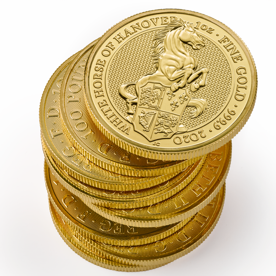 Bestie Królowej: Biały Koń Hanoweru 1 uncja Złota 2020