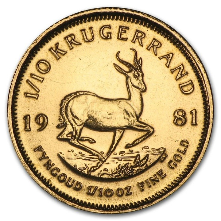 Krugerrand 1/10 uncji Złota 1981