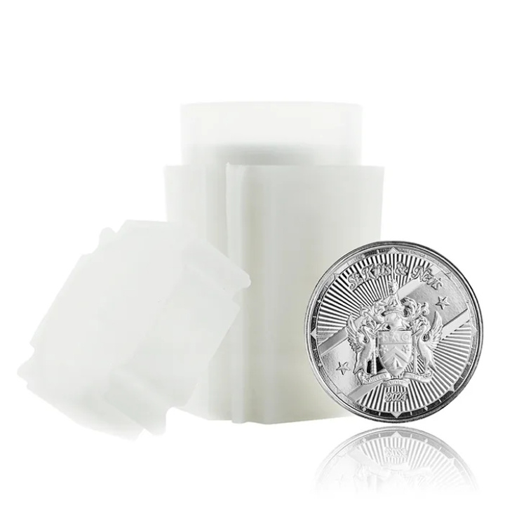 St. Kitts & Nevis: Coat of Arms 1 uncja Srebra 2024 Prooflike