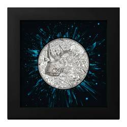 Cook Islands: Silver Burst – Rhino 3 uncje Srebra 2025 Proof