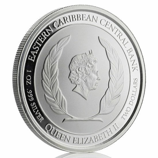 Grenada: Ośmiornica 1 uncja Srebra 2020