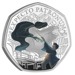 Harry Potter: The Patronus kolorowany 50p Srebro 2025 Proof 