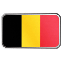 Sztabka Scottsdale Mint - Flaga Belgii kolorowana 1 uncja Srebra 