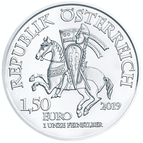 Robin Hood - 825 Rocznica Mennicy Austriackiej 1 Uncja Srebra 2019