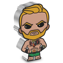 Niue: UFC - Chibi 'Conor McGregor' kolorowany 1 uncja Srebra 2023 Proof 