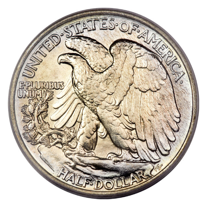 USA: 50 Centów - Half Dollar (0,50 USD) Srebro Różne Roczniki (próba Ag.900) Obiegowy
