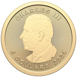 Kanadyjski Liść Klonowy 1/10 uncji Złota 2024