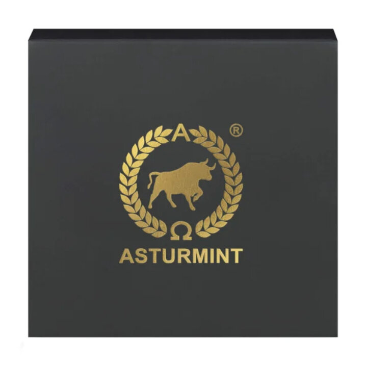 Sztabka Asturmint: Poker Cards - King of Clubs kolorowany 2 uncje Srebra 2024 Antique Finish