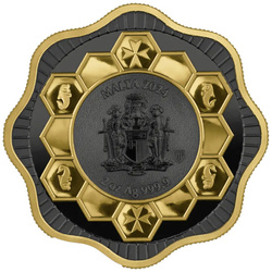 Malta: Maltese Bee pozłacana 2 uncje Srebra 2024 High Relief